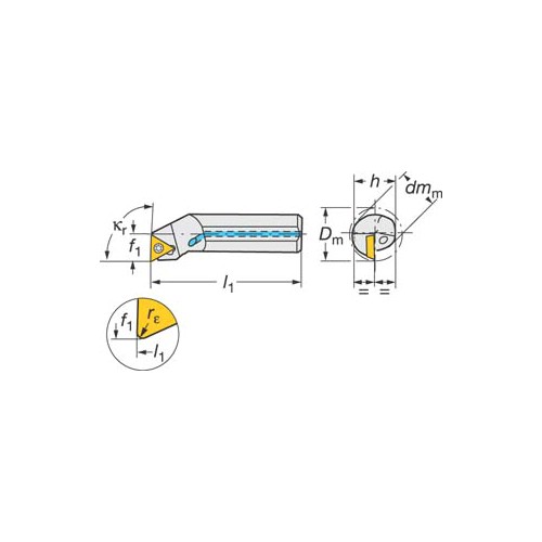 Svarvbom SANDVIK Coroturn 111 STFPR/L 91° Stålbom