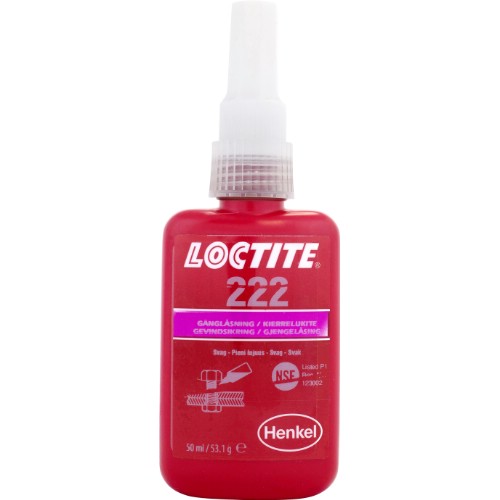 Gänglåsning LOCTITE<br />222 svag