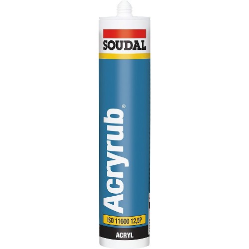 Akrylfogmassa SOUDAL Acryrub