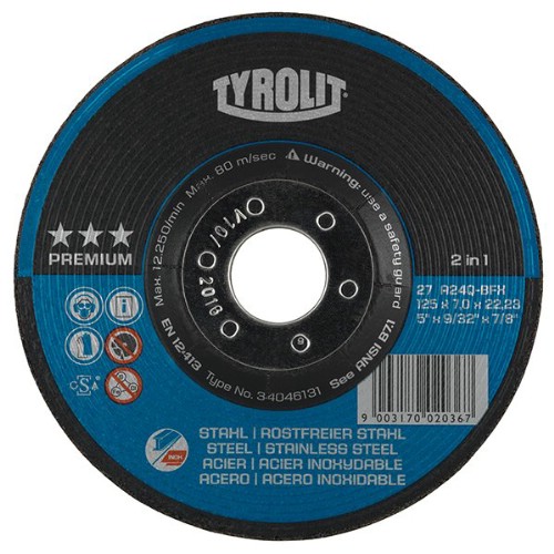 Navrondell TYROLIT<br />Stål/Rostfritt 2in1