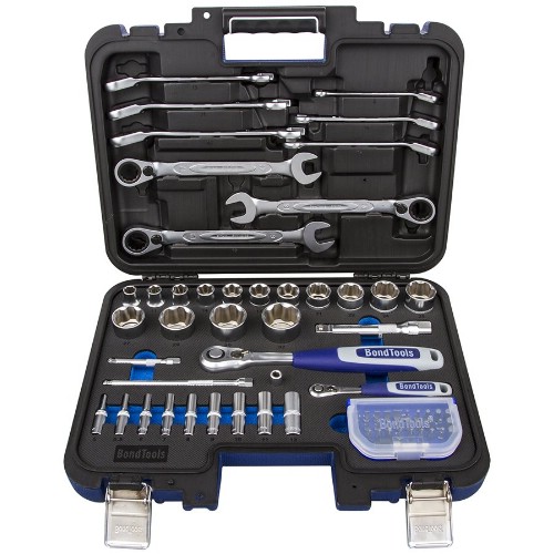 Hylsnyckelsats 1/4" 1/2" mm BONDTOOLS BTC70