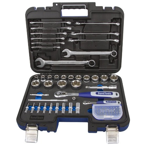 Hylsnyckelsats 1/4" 1/2" mm BONDTOOLS BTC72