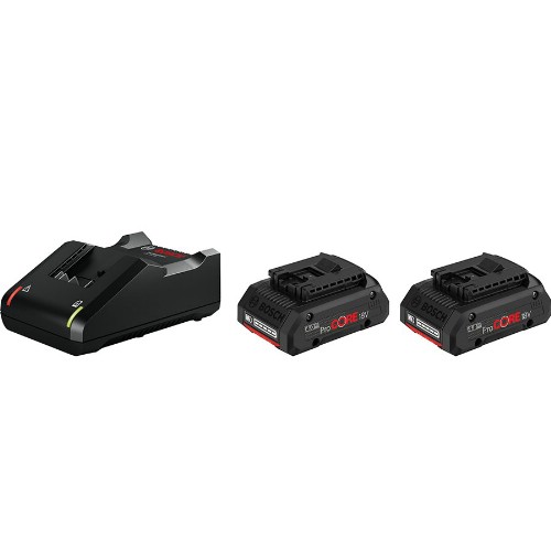 Laddare- och batteripaket BOSCH ProCore 2x18 V 4,0 Ah Li-Ion