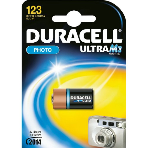 Lithiumbatteri DURACELL Ultra M3 3 V CR123A