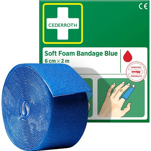 Fingerförband CEDERROTH Soft Foam Bandage Blå