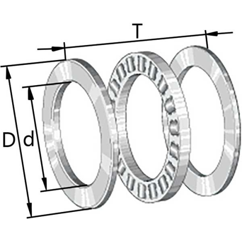 Cylindriska Axialrullager 811 INA