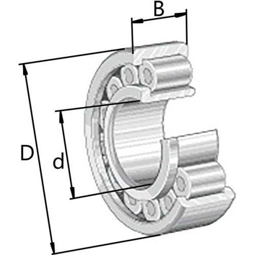 Cylindriska rullager SL1923 INA